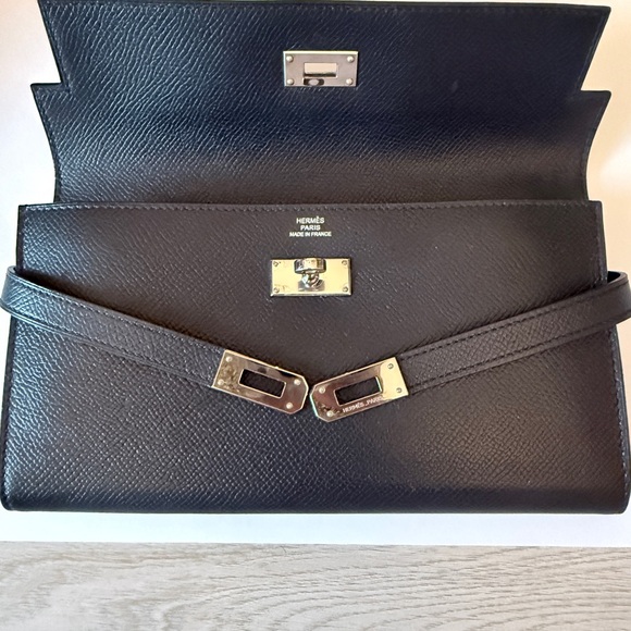 Authentic Hermes Kelly Longue Wallet- Epsom PHW - Picture 10 of 12
